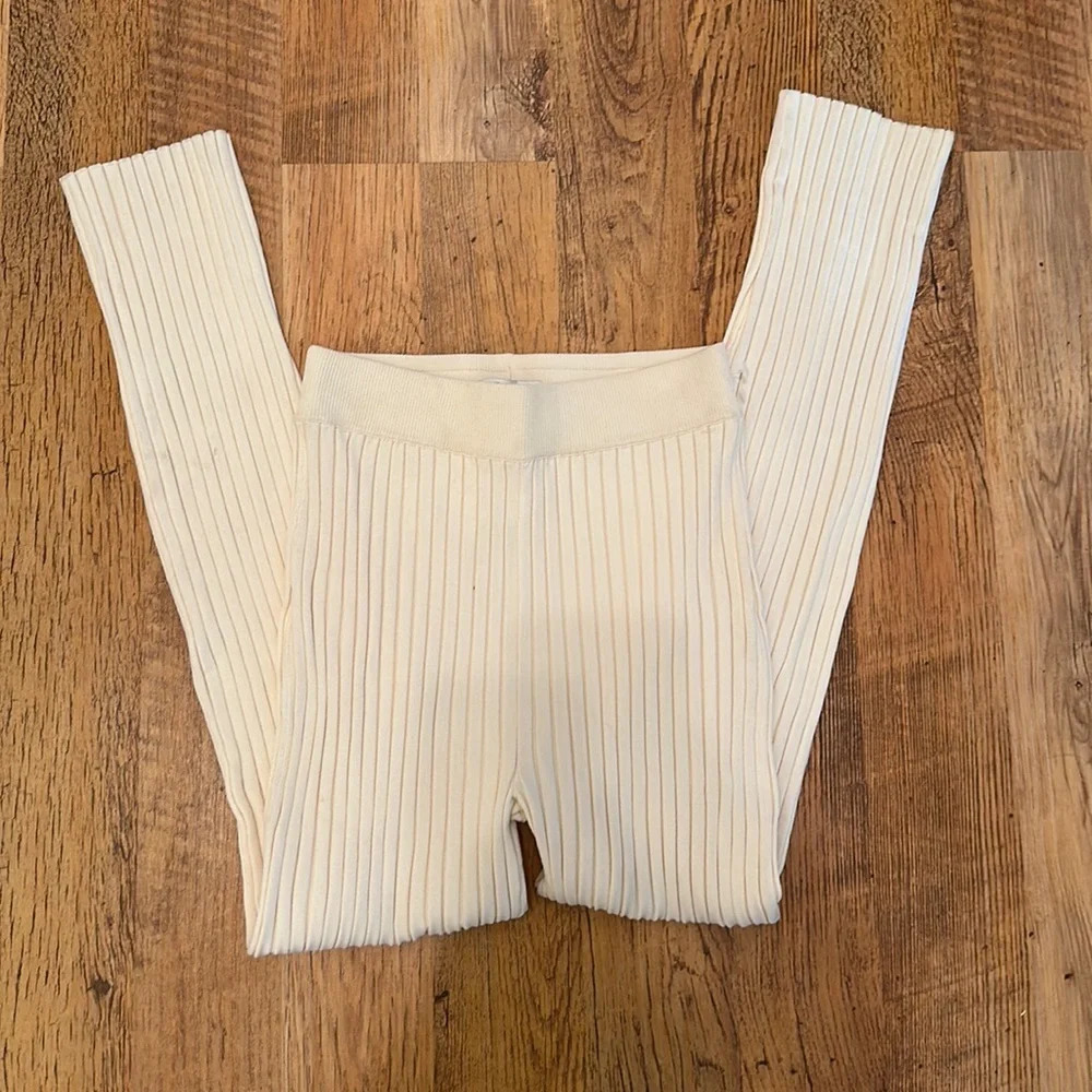 Madewell Barlow Pull On Slightly Cropped Sweater Pants D6